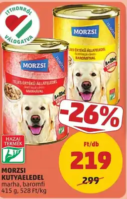 PENNY Morzsi kutyaeledel ajánlat