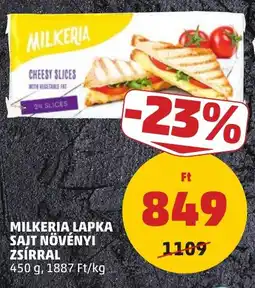 PENNY Milkeria lapka sajt növényi zsírral ajánlat