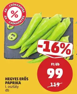 PENNY Hegyes erős paprika ajánlat