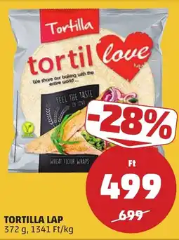 PENNY Tortilla lap ajánlat