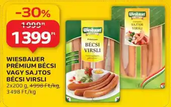 Wiesbauer Prémium Bécsi vagy Sajtos Bécsi Virsli