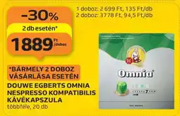 Auchan Douwe Egberts Omnia Nespresso Kompatibilis Kávékapszula ajánlat
