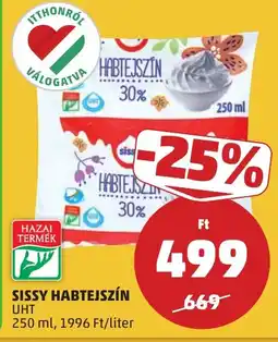 PENNY Sissy habtejszín ajánlat
