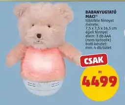 PENNY Babanyugtató maci ajánlat