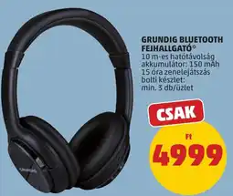 PENNY Grundig Bluetooth fejhallgató ajánlat