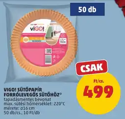 PENNY Vigo! Sütőpapír forrólevegős sütőhöz ajánlat