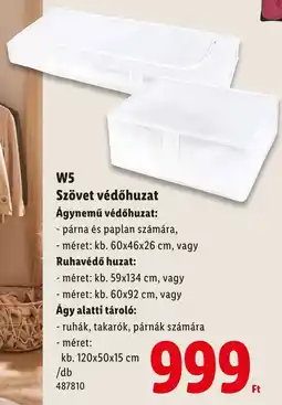 Lidl W5 Szövet védőhuzat ajánlat