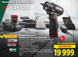 Lidl Parkside Performance Prémium akkus fúró-csavarozó készlet ajánlat