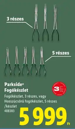 Lidl Parkside Fogókészlet ajánlat