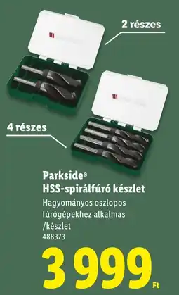Lidl Parkside HSS-spirálfúró készlet ajánlat