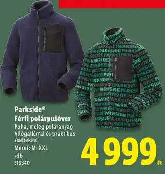 Lidl Parkside Férfi polárpulóver ajánlat