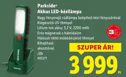 Lidl Parkside Akkus LED-kézilámpa ajánlat