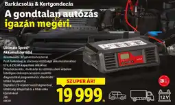 Lidl Ultimate Speed Akkumulátortöltő ajánlat