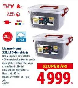 Lidl Livarno Home XXL LED-fényfüzér ajánlat