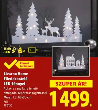 Livarno Home Filcdekoráció LED-fénnyel