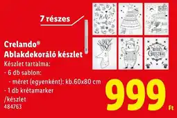 Lidl Crelando Ablakdekoráló készlet ajánlat
