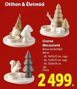 Lidl Livarno Mécsestartó ajánlat