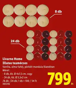Lidl Livarno Home Illatos teamécses ajánlat