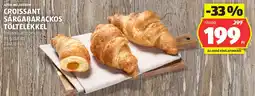 ALDI Azon melegében croissant sárgabarackos töltelékkel ajánlat
