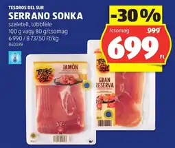 ALDI Tesoros del sur serrano sonka ajánlat