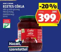 ALDI King's crown ecetes cékla ajánlat