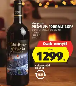 ALDI Németország prémium forralt bor ajánlat