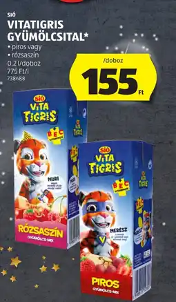ALDI Sió vitatigris gyümölcsital ajánlat