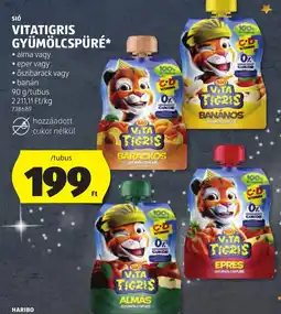 ALDI Sió vitatigris gyümölcspüré ajánlat
