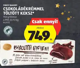 ALDI Finest bakery csokoládékrémmel töltött keksz ajánlat