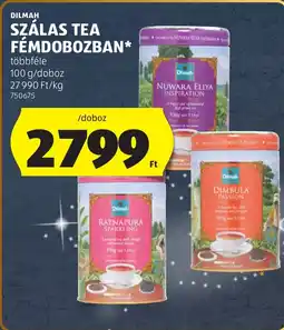 ALDI Dilmah szálas tea fémdobozban ajánlat