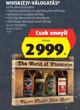 ALDI Whisk(e)y-válogatás ajánlat