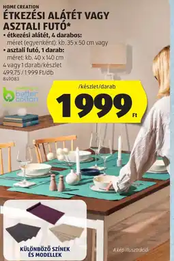 ALDI Home creation étkezési alátét vagy asztali futó ajánlat