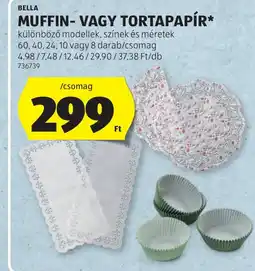 ALDI Bella muffin-vagy tortapapír ajánlat