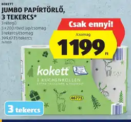 ALDI Kokett jumbo papírtörlő ajánlat