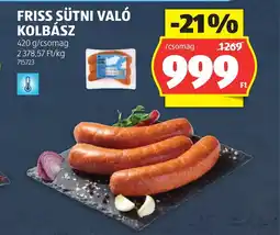 ALDI Friss sütni val kolbász ajánlat