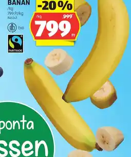 ALDI Bio banán ajánlat