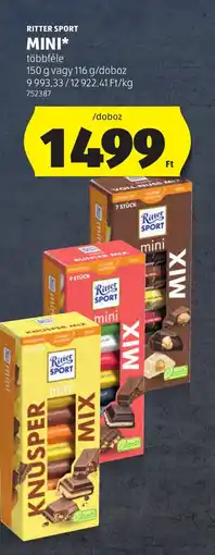 ALDI Ritter sport mini ajánlat