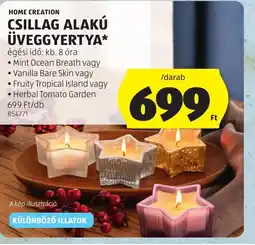 ALDI CSILLAG ALAKÚ ÜVEGGYERTYA ajánlat
