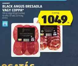 ALDI GOURMET BLACK ANGUS BRESAOLA VAGY COPPA ajánlat