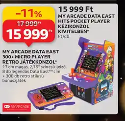 Auchan My arcade data east 300+ micro player retro játékkonzol ajánlat