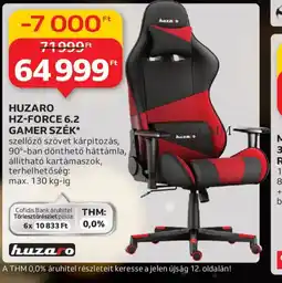Auchan Huzaro hz-force 6.2 gamer szék ajánlat