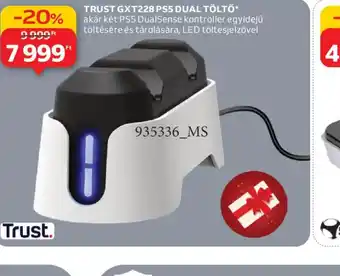 TRUST GXT228 PS5 DUAL TÖLTŐ