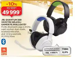 Auchan Jbl quantum 360 vezeték nélküli gamer fejhallgató ajánlat