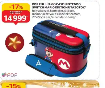 Auchan Pdp pull-n-go case nintendo switch mario edition utaztok ajánlat