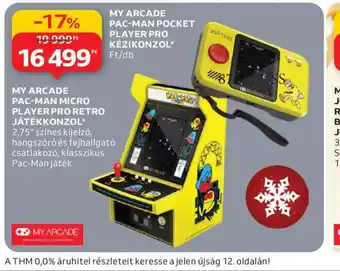 My arcade pac-man micro player pro retro játékkonzol