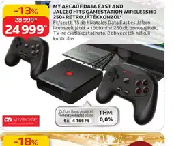 Auchan My arcade data east and jaleco hits gamestation wireless hd 250+ retro játékkonzol ajánlat