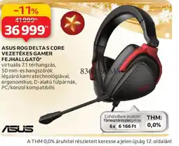 Auchan Asus rog deltas core vezetékes gamer fejhallgat ajánlat