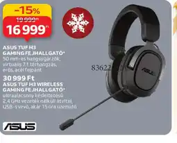 Auchan Asus tuf h3 wireless gaming fejhallgat ajánlat