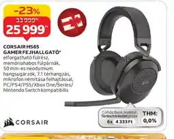 Auchan Corsair hs65 gamer fejhallgat ajánlat