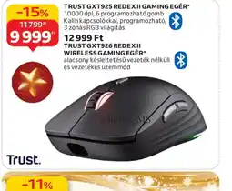 Auchan Trust gxt926 redex ii wireless gaming egér ajánlat